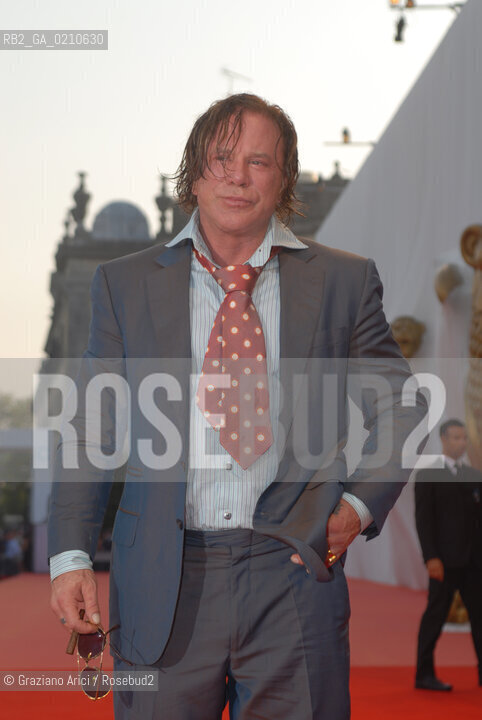 06/09/08 - 65th VENICE  INTERNATIONAL FILM FESTIVAL - GOLDEN LION NIGHT.RED CARPET.THE ACTOR MICKEY ROURKE © ERREBI