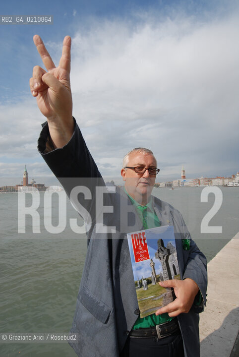 VENEZIA, 14-09-2008. FESTA DEI POPOLI PADANI ORGANIZZATA DA LEGA NORD. IL DEPUTATO EUROPEO LEGA NORD MARIO BORGHEZIO © MARTABUSO/ARICI/GRAZIANERI POLITICA  POLITICA
