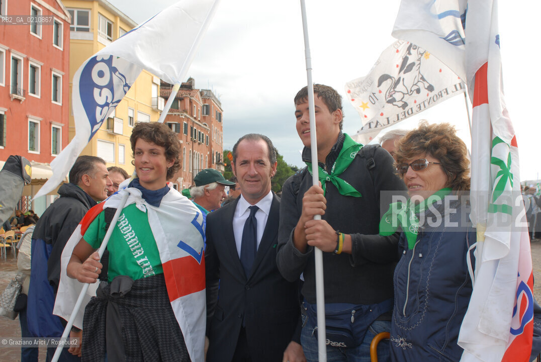 VENEZIA, 14-09-2008. FESTA DEI POPOLI PADANI ORGANIZZATA DA LEGA NORD. LUCA ZAIA, MINISTRO DELLAGRICOLTURA © MARTABUSO/ARICI/GRAZIANERI POLITICA  POLITICA