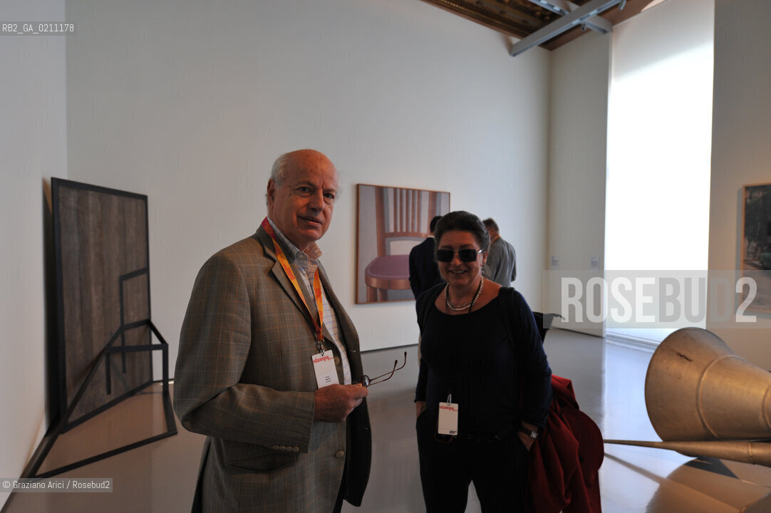 VENICE 24/09/08 THE EXPOSITION IN PALAZZO GRASSI  ITALICS  WITH THE CRITIC RENATO BARILLI ©Graziano Arici/Rosebud2 ARTE CONTEMPORANEA
