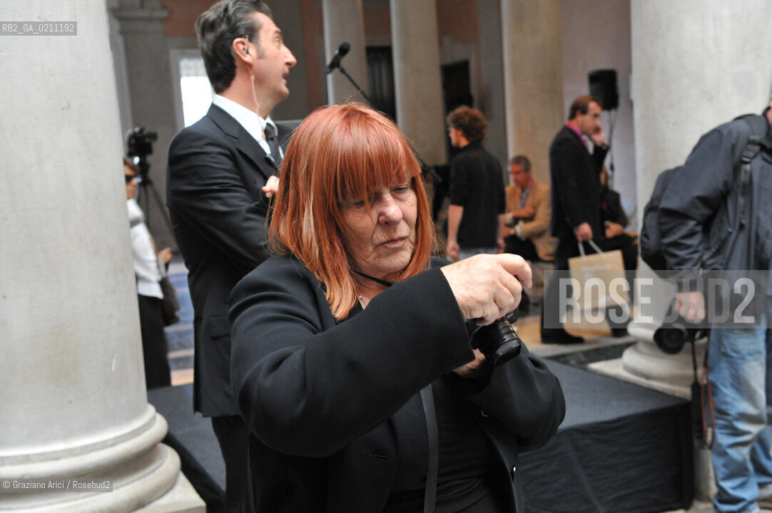VENICE 24/09/08 THE EXPOSITION IN PALAZZO GRASSI  ITALICS  WITH THE PHOTOGRAPHER LETIZIA BATTAGLIA ©Graziano Arici/Rosebud2 ARTE CONTEMPORANEA