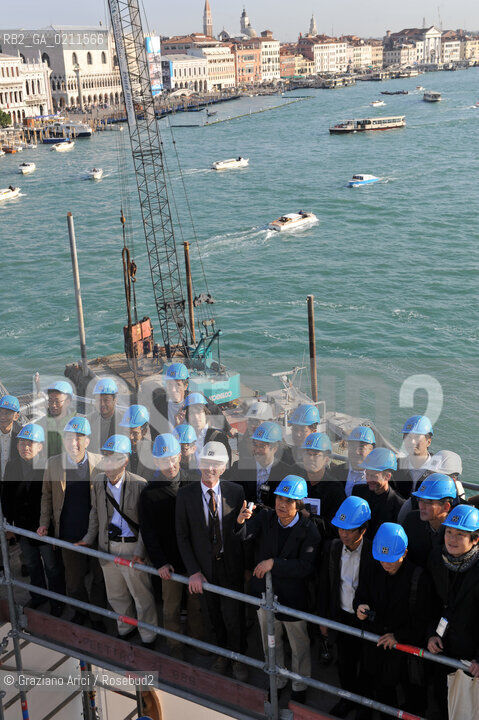 VENEZIA, 24.10.2008. LAVORI DI RESTAURO E RISTRUTTURAZIONE DI PUNTA DELLA DOGANA ©Graziano Arici/Rosebud2 DOTTOR GROUP TADAO ANDO FRANCOIS PINAULT