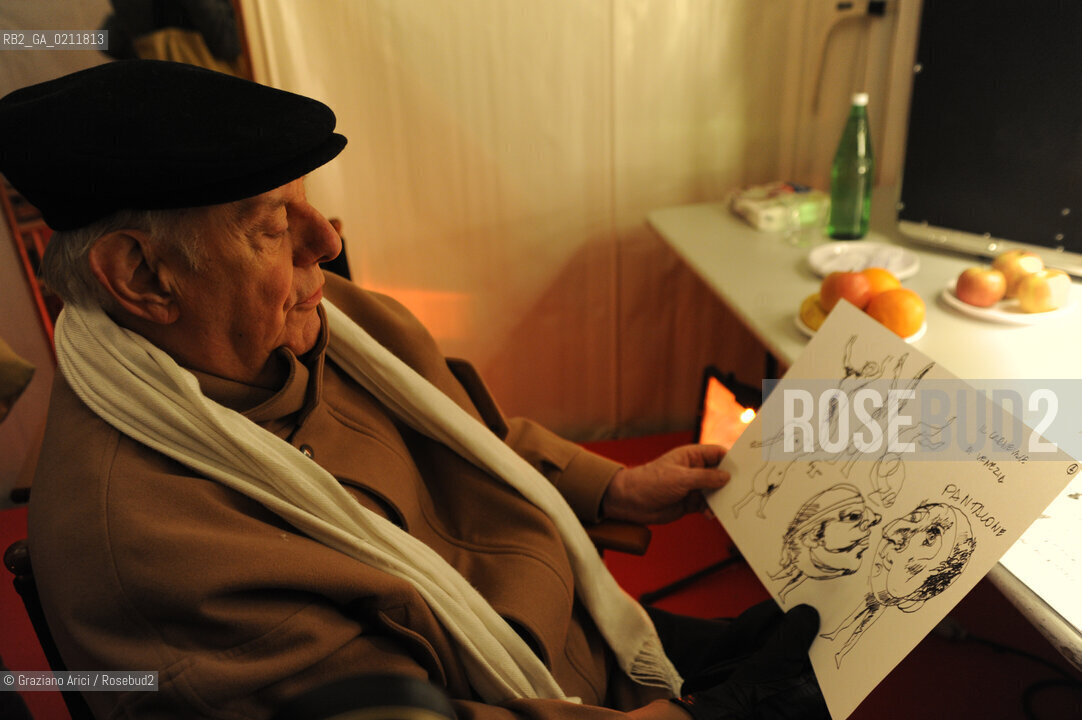 VENICE, 14.02.2009. THE NOBEL PRIZE IN LITERATURE DARIO FO © MARTABUSO/ARICI/GRAZIANERI LETTERATURA TEATRO