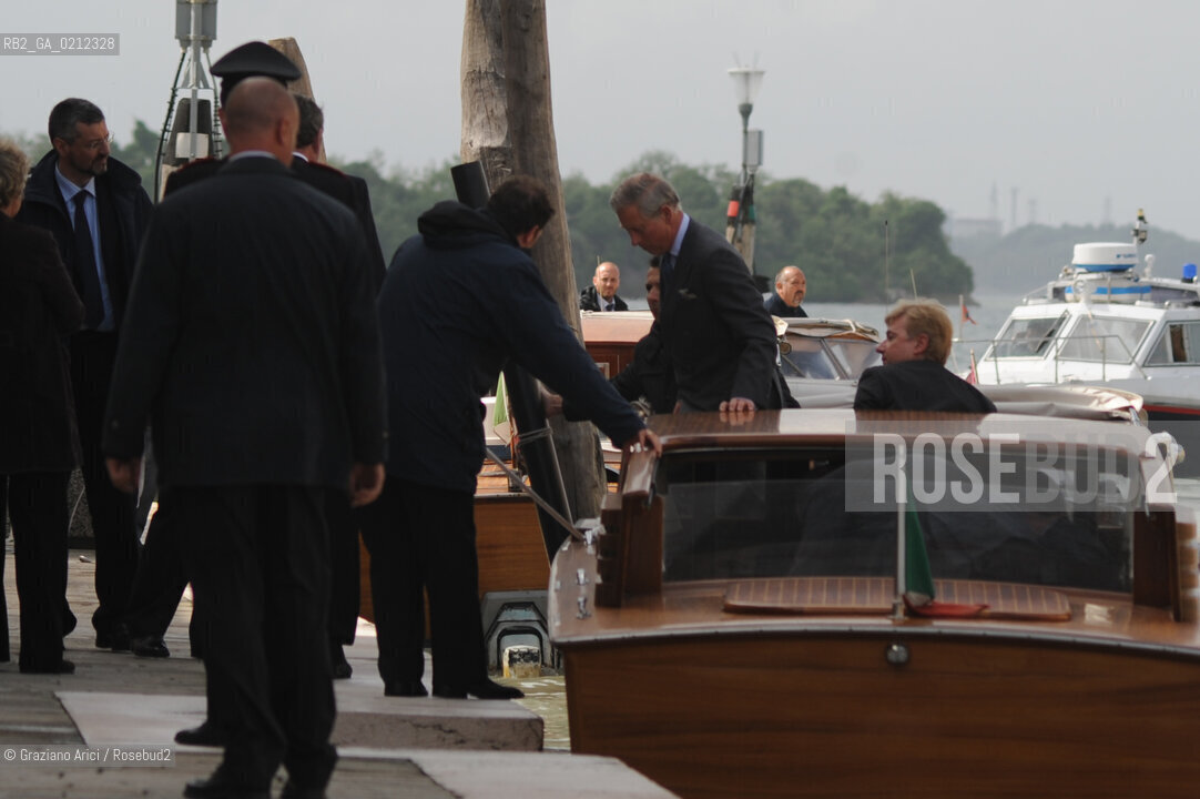 VENICE 28/04/09 - CHARLES, THE PRINCE OF WALES VISITING VENICE © MARTA BUSO/ARICI/GRAZIA NERI PRINCIPE NOBILE GALLES