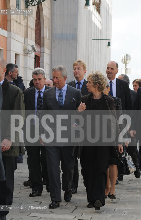 VENICE 28/04/09 - CHARLES, THE PRINCE OF WALES VISITING VENICE © MARTA BUSO/ARICI/GRAZIA NERI PRINCIPE NOBILE GALLES