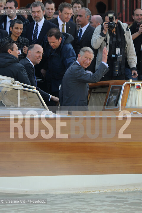 VENICE 28/04/09 - CHARLES, THE PRINCE OF WALES VISITING VENICE © MARTA BUSO/ARICI/GRAZIA NERI PRINCIPE NOBILE GALLES