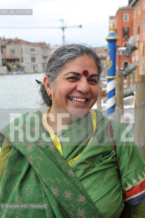 VENICE 23/04/09 - THE INDIAN PHISICIST, ENVINROMENTAL AND ECOLOGIC SCIENTIST VANDANA SHIVA ©Graziano Arici/Rosebud2 ECOLOGIA FISICA