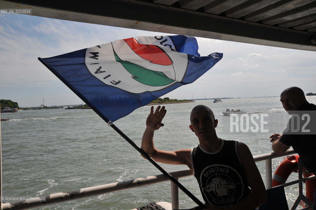 VENEZIA 30/05/09 - DEMONSTRATION OF THE PARTY MOVIMENTO SOCIALE FIAMMA TRICOLORE IN VENICE ©Graziano Arici/Rosebud2 FASCISTI FASCISMO DESTRA