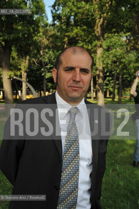 VENEZIA 30/05/09 - DEMONSTRATION OF THE PARTY MOVIMENTO SOCIALE FIAMMA TRICOLORE IN VENICE THE LEADER PIERO PUSCHIAVO ©Graziano Arici/Rosebud2 FASCISTI FASCISMO DESTRA