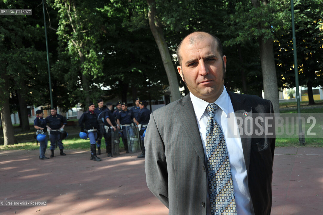 VENEZIA 30/05/09 - DEMONSTRATION OF THE PARTY MOVIMENTO SOCIALE FIAMMA TRICOLORE IN VENICE THE LEADER PIERO PUSCHIAVO ©Graziano Arici/Rosebud2 FASCISTI FASCISMO DESTRA