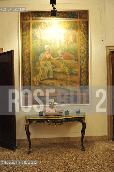 VENICE 21/06/09 - THE FASHION DESIGNER PIERRE CARDIN IN HIS PALACE IN VENICE CA BRAGADIN  : THE PALACE IN THE 18TH CENTURY WAS THE PALACE WHERE LIVED THE WELL KNOWN LIBERTINE GIACOMO CASANOVA  ©Graziano Arici/Rosebud2 MODA STILISTA