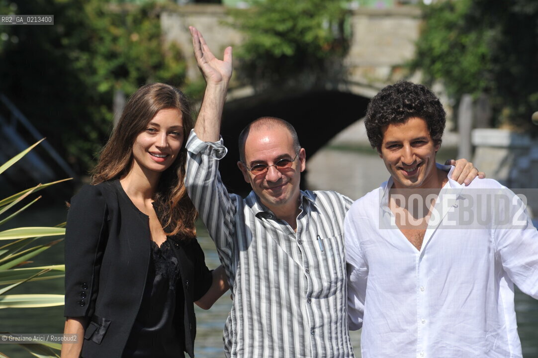01/9/09  - THE 66 THE VENICE FILM FESTIVAL:  FILM BAARIA : THE DIRECTOR GIUSEPPE TORNATORE WITH THE ACTRESS MARGARETH MADE AND THE ACTOR FRANCESCO SCIANNA @ Graziano Arici/Rosebud2