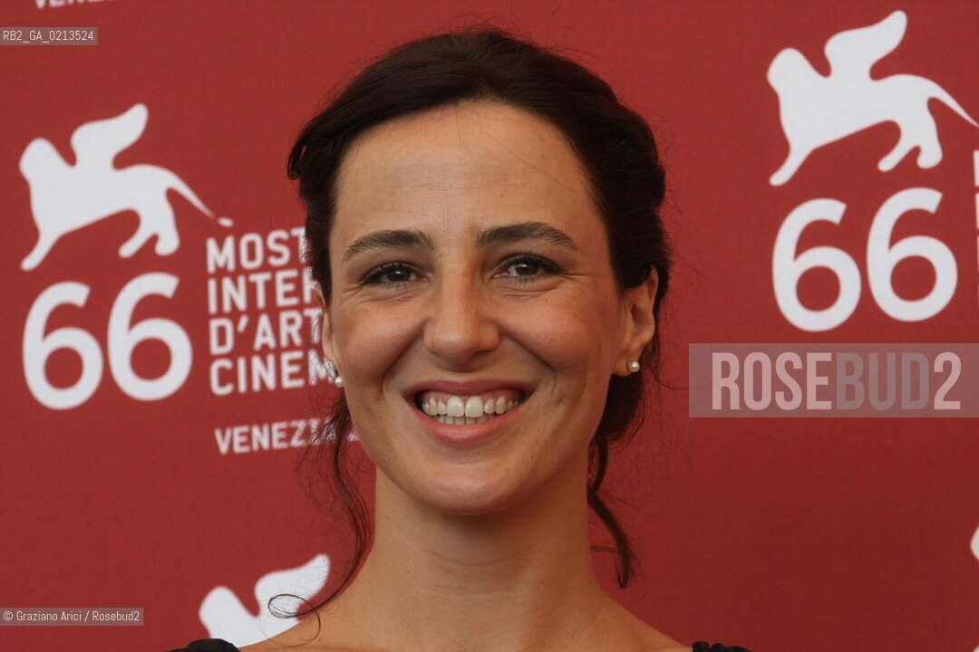 Italy, Venice - September 03, 2009.66th VENICE INTERNATIONAL FILM FESTIVAL - FILM: LE OMBRE ROSSE. THE ACTRESS VALENTINA CARNELUTTI