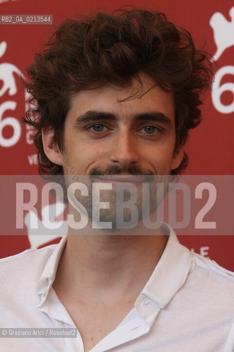 Italy, Venice - September 03, 2009.66th VENICE INTERNATIONAL FILM FESTIVAL - FILM: LE OMBRE ROSSE. THE ACTOR  FLAVIO PARENTI