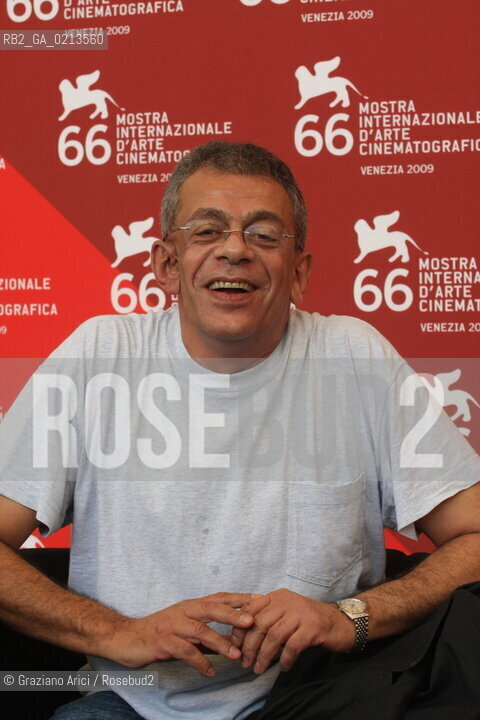 Italy, Venice - September 03, 2009.66th VENICE INTERNATIONAL FILM FESTIVAL - FILM: EHKY YA SCHAHRAZAD (SCHEHERAZADE, TELL ME A STORY). THE DIRECTOR YOUSRY NASRALLAH