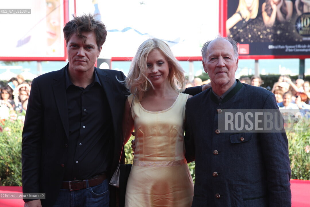 Italy, Venice - September 05th, 2009.66th VENICE INTERNATIONAL FILM FESTIVAL - FILM: MY SON, MY SON, WHAT HAVE YE DONE? - THE DIRECTOR WERNER HERZOG WITH LENA HERZOG AND THE ACTOR MICHAEL SHANNON