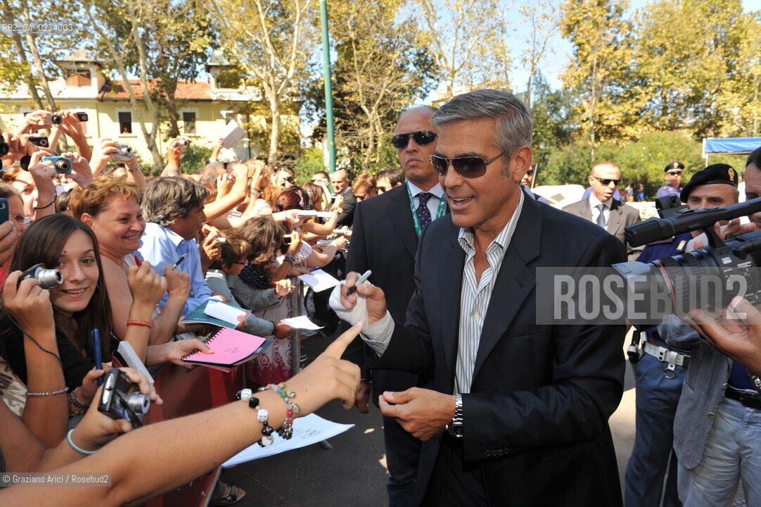 Italy, Venice - September 08th, 2009.66th VENICE INTERNATIONAL FILM FESTIVAL - FILM THE MAN WHO STARE AT GOATS - THE ACTOR GEORGE CLOONEY   ©Graziano Arici/Rosebud2 Italy, Venice - September