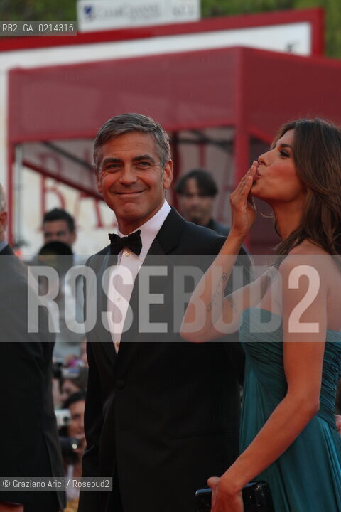 Italy, Venice - September 08th, 2009.66th VENICE INTERNATIONAL FILM FESTIVAL - RED CARPET FILM: THE MEN WHO STARE AT GOATS. THE ACTOR GEORGE CLOONEY WITH HIS GIRLFRIEND ELISABETTA CANALIS