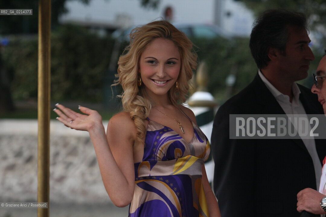 Italy, Venice - September 09th, 2009.66th VENICE INTERNATIONAL FILM FESTIVAL - NOEMI LETIZIA ARRIVES AT THE HOTEL EXCELSIOR DOCK  ©Graziano Arici/Rosebud2