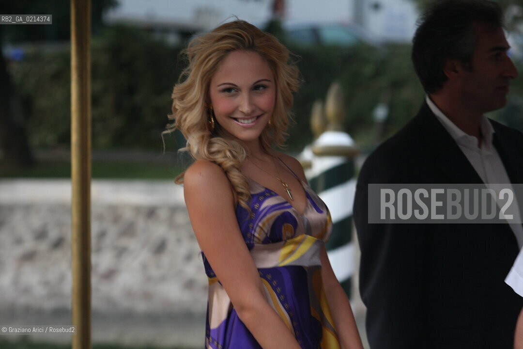 Italy, Venice - September 09th, 2009.66th VENICE INTERNATIONAL FILM FESTIVAL - NOEMI LETIZIA ARRIVES AT THE HOTEL EXCELSIOR DOCK  ©Graziano Arici/Rosebud2