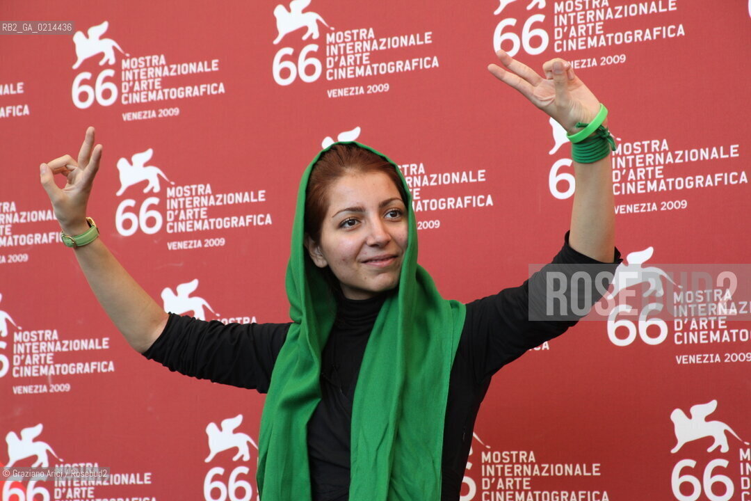 Italy, Venice - September 10th, 2009.66th VENICE INTERNATIONAL FILM FESTIVAL - FILM: HANA MAKHMALBAF.