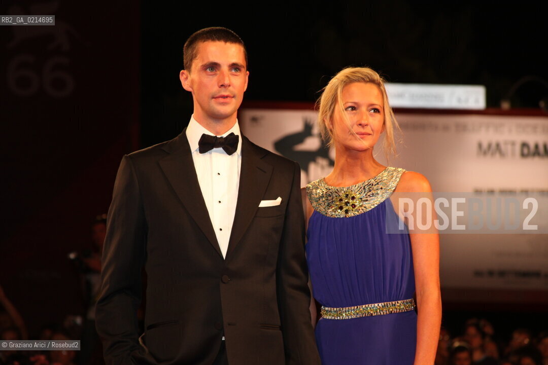 Italy, Venice - September 11th, 2009.66th VENICE INTERNATIONAL FILM FESTIVAL - RED CARPET FILM: A SINGLE MAN. THE ACTOR MATTHEW GOODE WITH HIS GIRLFRIEND SOPHIE DYMOKE ©Graziano Arici/Rosebud2