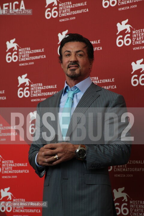 Italy, Venice - September 12th, 2009.66th VENICE INTERNATIONAL FILM FESTIVAL - JAEGER-LECOULTRE GLORY TO THE FILMMAKER AWARD TO SYLVESTER STALLONE. ©Graziano Arici/Rosebud2