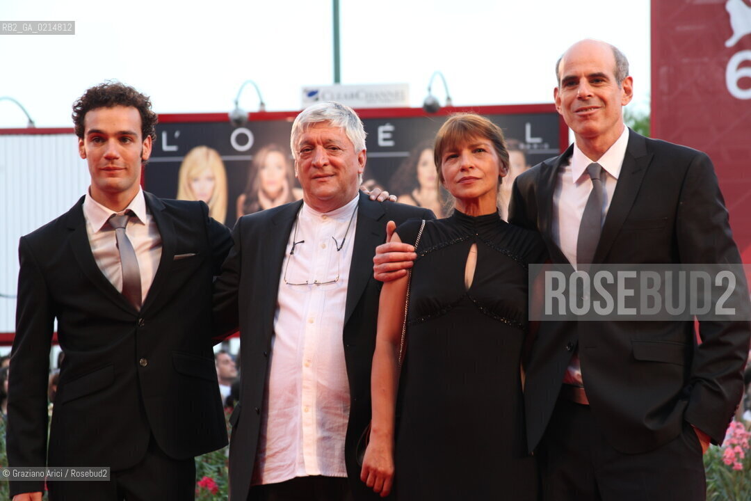 Italy, Venice - September 12th, 2009.66th VENICE INTERNATIONAL FILM FESTIVAL - CLOSING CEREMONY - RED CARPET OFFICIAL AWARDS - THE DIRECTOR OF LEBANON SAMUEL MAOZ (RIGHT) WITH THE CAST