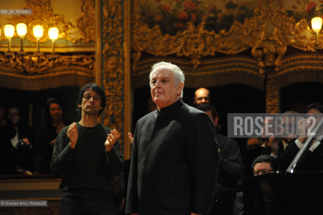 Venice - december, 12th 2009 - The conductor and pianist Daniel Barenboim in concert in the Gran Teaatro La Fenice of Venice and where receives the Prize A life in the Music ©Graziano Arici/Rosebud2