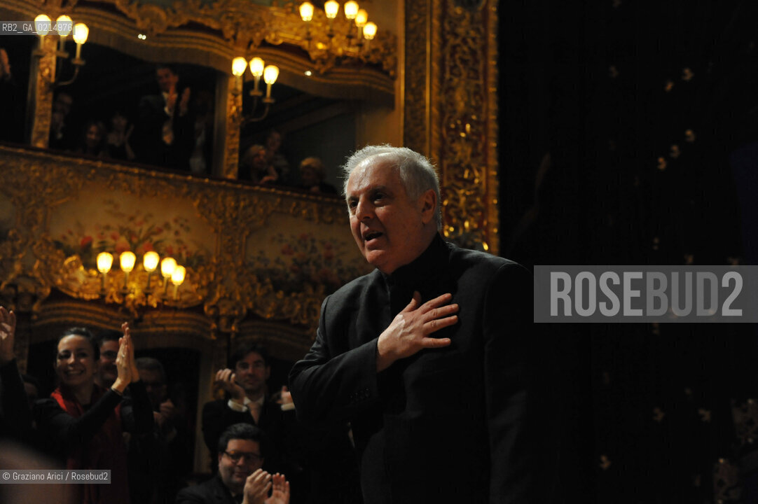 Venice - december, 12th 2009 - The conductor and pianist Daniel Barenboim in concert in the Gran Teaatro La Fenice of Venice and where receives the Prize A life in the Music ©Graziano Arici/Rosebud2
