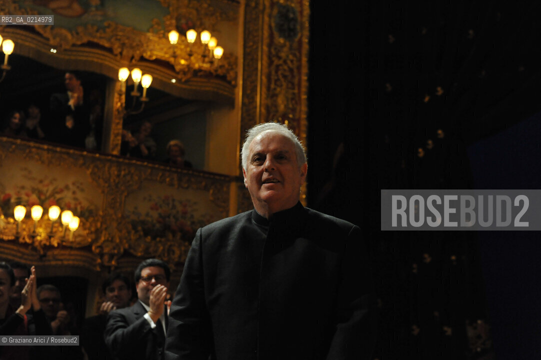 Venice - december, 12th 2009 - The conductor and pianist Daniel Barenboim in concert in the Gran Teaatro La Fenice of Venice and where receives the Prize A life in the Music ©Graziano Arici/Rosebud2