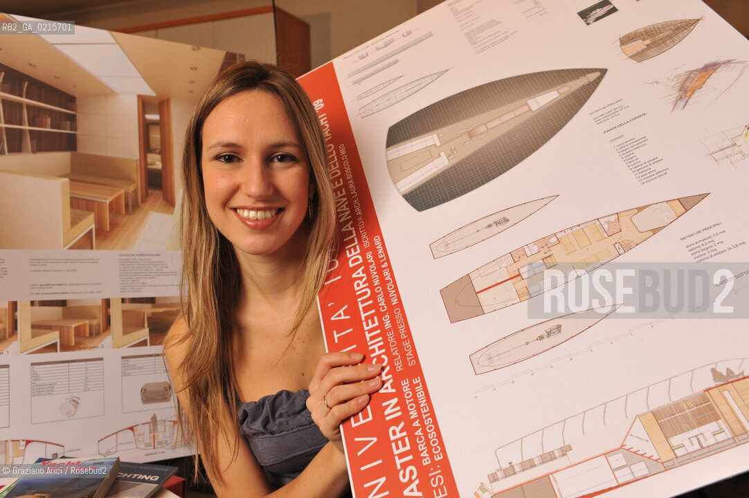 Sottomarina (Venezia) The young yacht designer Laura Meo Boscolo ©Graziano Arici/Rosebud2 barca