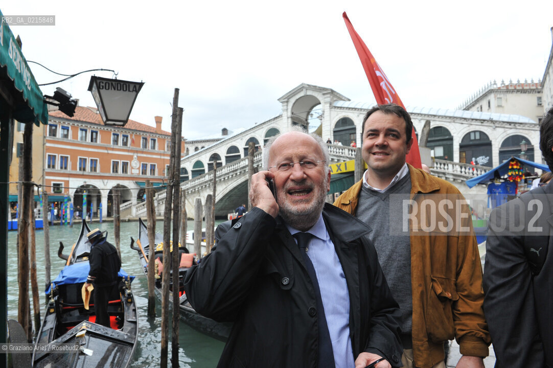Venice 30/3/10 - Local council elections for the Mayor of Venice : The new elected Mayor Giorgio Orsoni sindaco politica ©Graziano Arici/Rosebud2