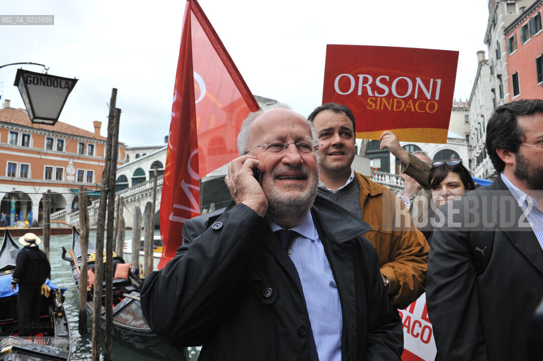 Venice 30/3/10 - Local council elections for the Mayor of Venice : The new elected Mayor Giorgio Orsoni sindaco politica ©Graziano Arici/Rosebud2