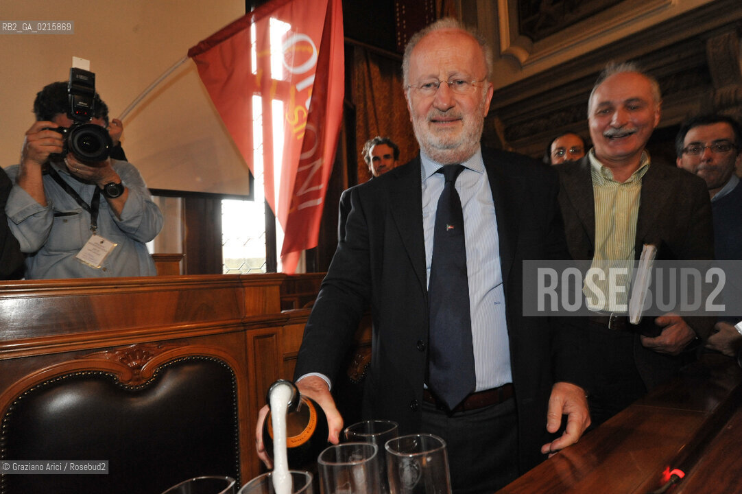 Venice 30/3/10 - Local council elections for the Mayor of Venice : The new elected Mayor Giorgio Orsoni sindaco politica ©Graziano Arici/Rosebud2
