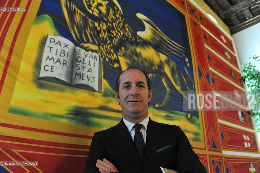 Venice 17/5/10 -  the Veneto Governor Luca Zaia  politica Lega  ©Graziano Arici/Rosebud2