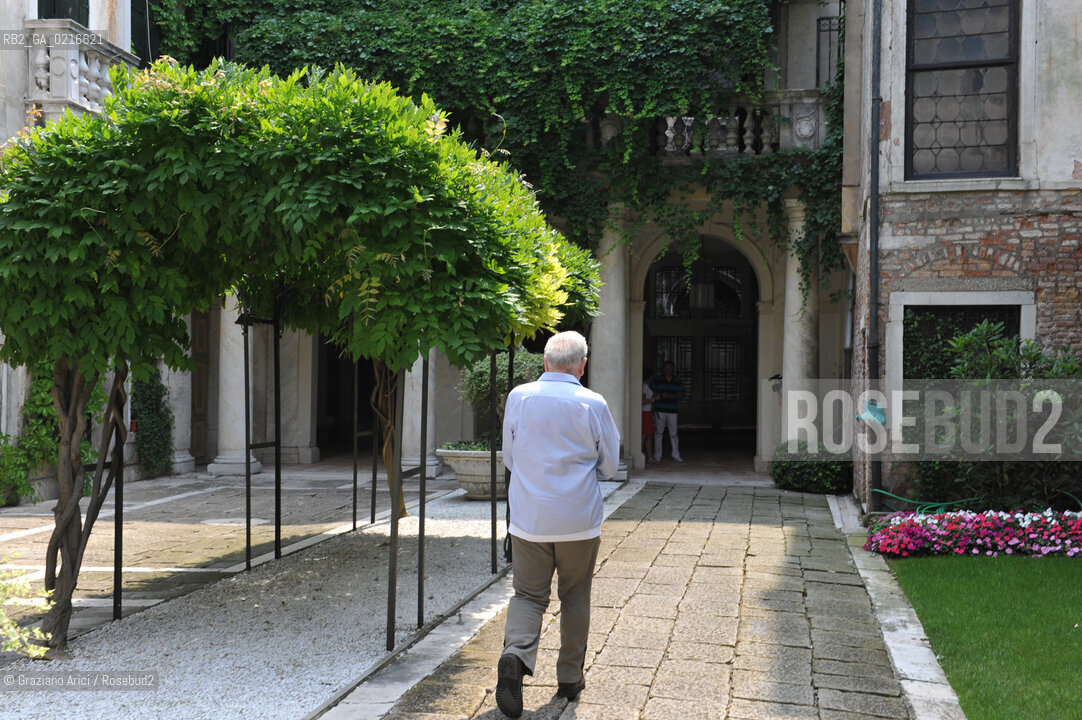 Venice 2/7/10 - the fashion designer Pierre Cardin open his Palace in Venice to present his Musical Casanova in World Premiere in Venice. His Palace, Cà Bragadin, was the House of Giacomo Casanova stilista moda ©Graziano Arici/Rosebud2