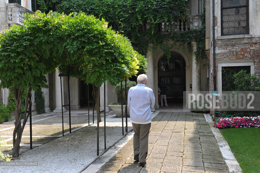 Venice 2/7/10 - the fashion designer Pierre Cardin open his Palace in Venice to present his Musical Casanova in World Premiere in Venice. His Palace, Cà Bragadin, was the House of Giacomo Casanova stilista moda ©Graziano Arici/Rosebud2