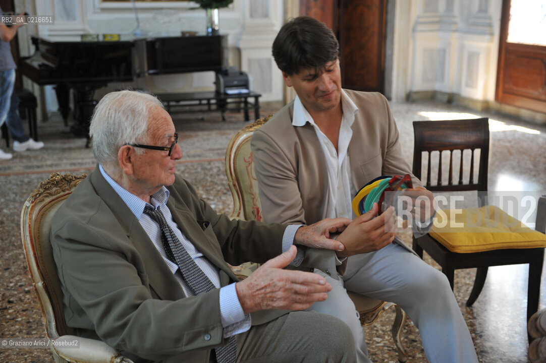 Venice 2/7/10 - the fashion designer Pierre Cardin open his Palace in Venice to present his Musical Casanova in World Premiere in Venice. His Palace, Cà Bragadin, was the House of Giacomo Casanova stilista moda ©Graziano Arici/Rosebud2