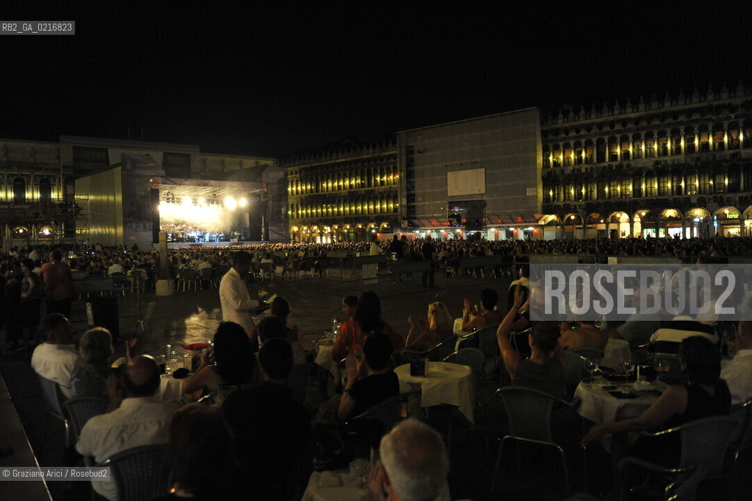 Venice 16/7/10 - The singer and composer Charles Aznavour in Concert in S.Mark Square musica cantante ©Graziano Arici/Rosebud2