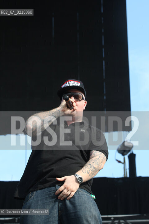 04/07/10 Mestre Parco S.Giuliano (Venice) - Heineken Jammin Festival : the rock band Gue Pequeno & Jake La Furia musica rock ©Graziano Arici/Rosebud2