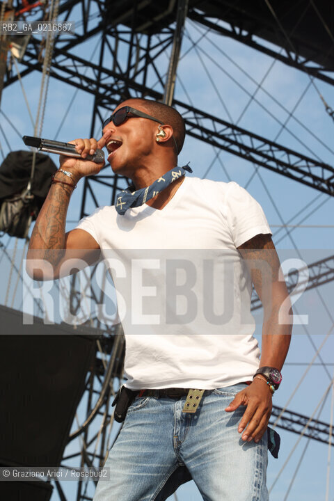 04/07/10 Mestre Parco S.Giuliano (Venice) - Heineken Jammin Festival : The rock band  N.E.R.D. : Pharrell Williams musica rock ©Graziano Arici/Rosebud2