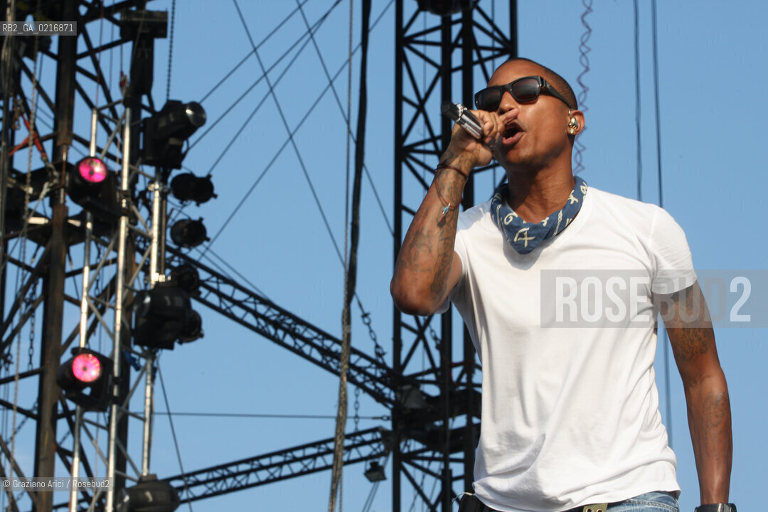 04/07/10 Mestre Parco S.Giuliano (Venice) - Heineken Jammin Festival : The rock band  N.E.R.D. : Pharrell Williams musica rock ©Graziano Arici/Rosebud2