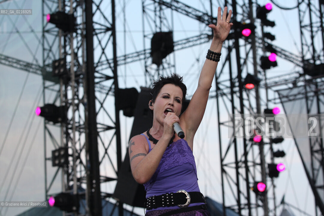 03/07/10 Mestre Parco S.Giuliano (Venice) - Heineken Jammin Festival : The rock group The Cranberries : Dolores ORiordan musica rock ©Graziano Arici/Rosebud2