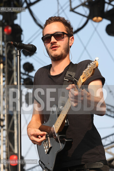 04/07/10 Mestre Parco S.Giuliano (Venice) - Heineken Jammin Festival : The rock band Editors : Tom Smith musica rock ©Graziano Arici/Rosebud2