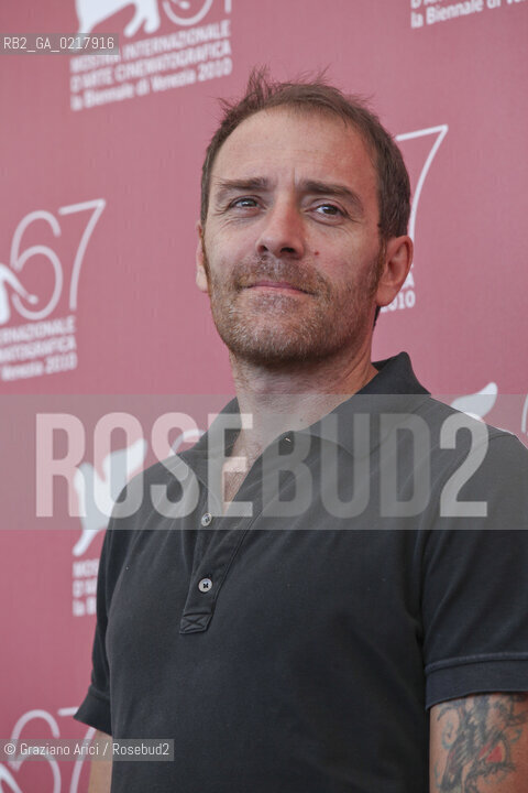 67th Venice International Film Festival - Venice September 2, 2010 - Photocall of the Jury Controcampo Italiano - The president, actor Valerio Mastrandrea
