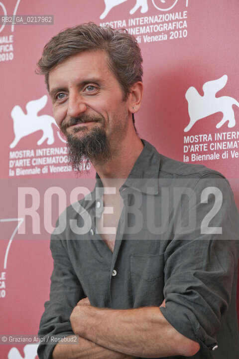 67th Venice International Film Festival - Venice September 2, 2010 - Photocall of the film La Pecora Nera - The director and actor Ascanio Celestini