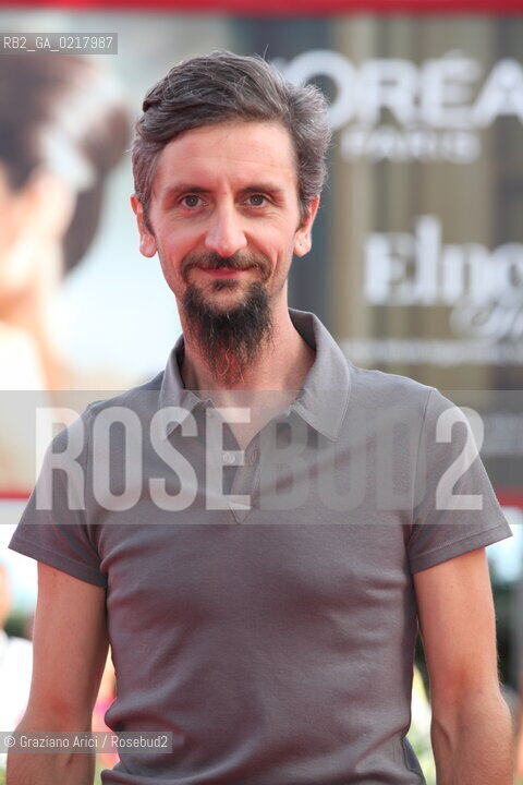 67th Venice International Film Festival - Venice September 2, 2010 - Red Carpet of the film La Pecora Nera - The director and actor Ascanio Celestini