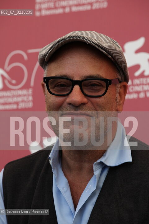 67th Venice International Film Festival - Venice September 4, 2010 - Photocall of the film La Commedia - The director Amos Poe