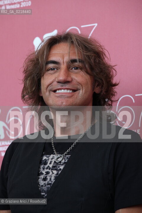 67th Venice International Film Festival - Venice September 5, 2010 - Photocall of the film Niente Paura, Come Siamo Come Eravamo e le Canzoni di Luciano Ligabue - Luciano Ligabue singer
